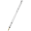 Waldmann Tango Fountain Pen - White - Ring Pattern-Pen Boutique Ltd