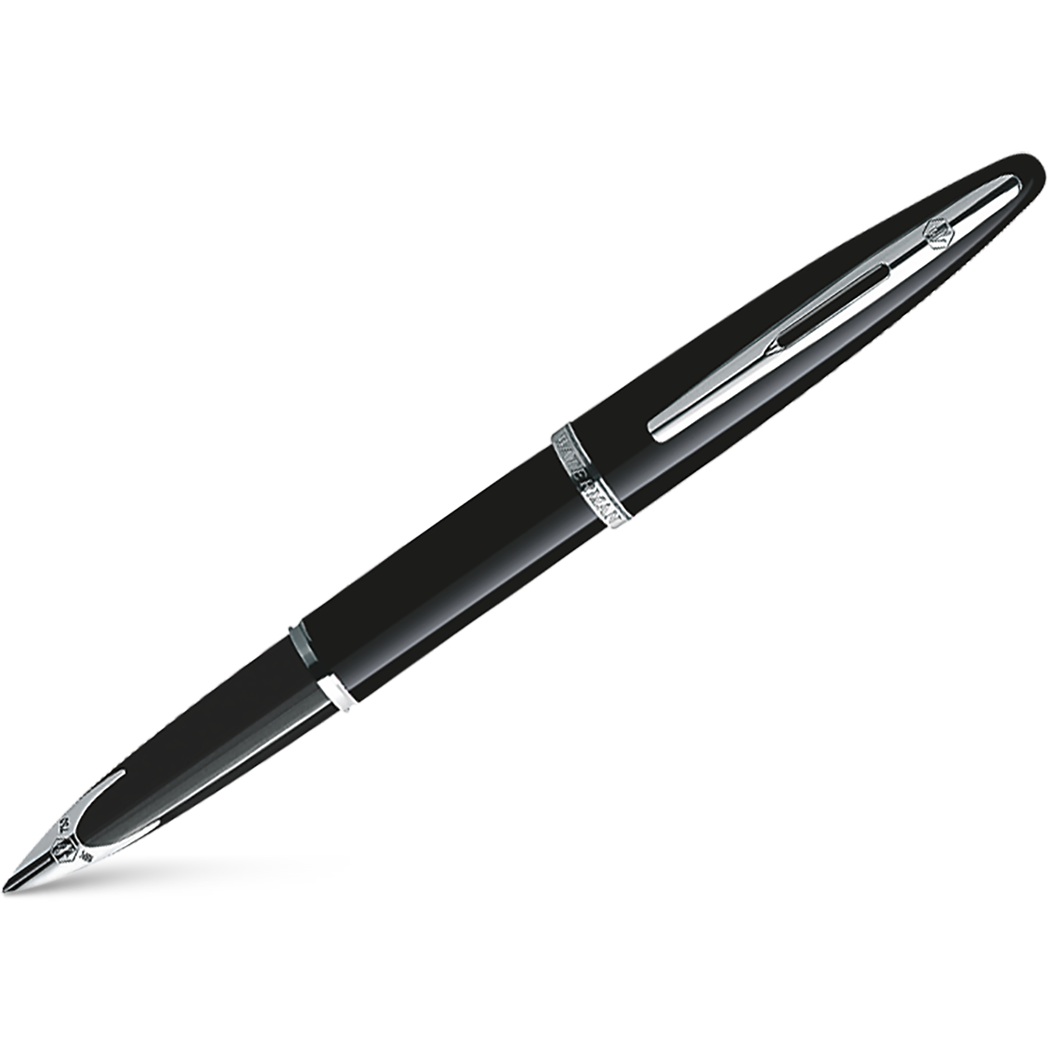 Waterman Carene Black Sea Silver Trim Fountain Pen - Medium-Pen Boutique Ltd