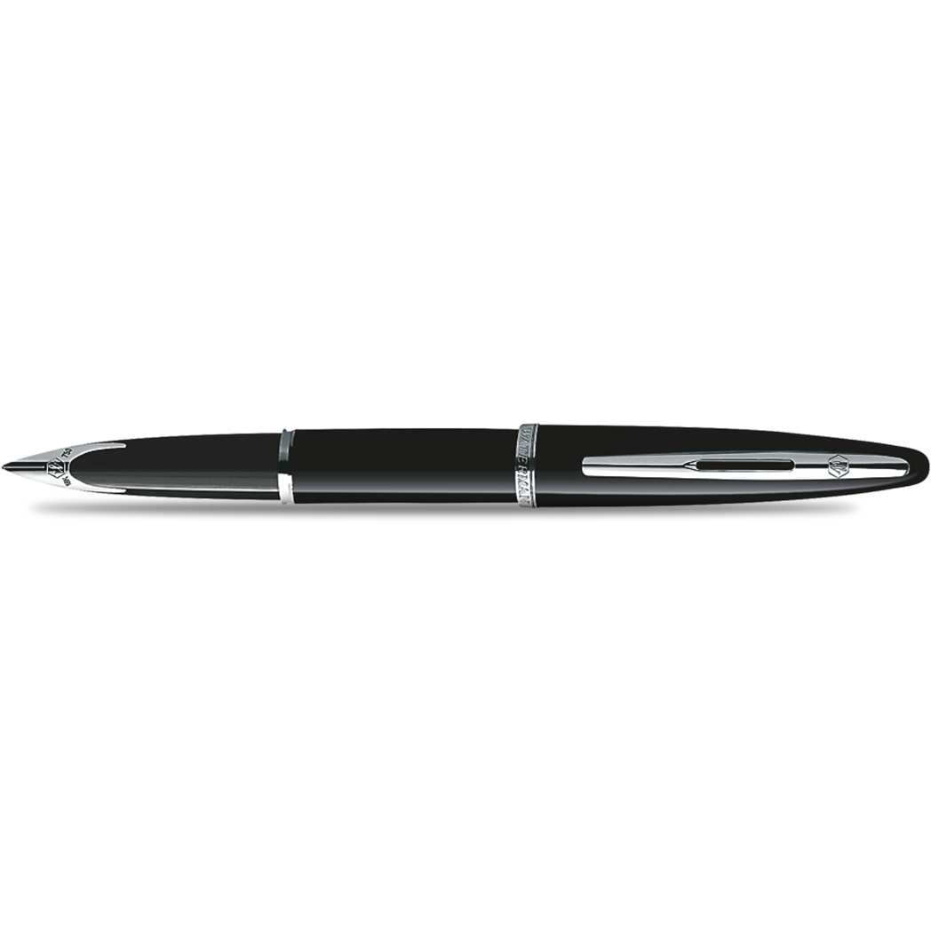 Waterman Carene Black Sea Silver Trim Fountain Pen - Medium-Pen Boutique Ltd