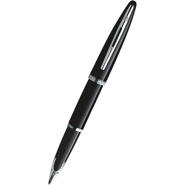 Waterman Carene Black Sea Silver Trim Fountain Pen - Medium-Pen Boutique Ltd