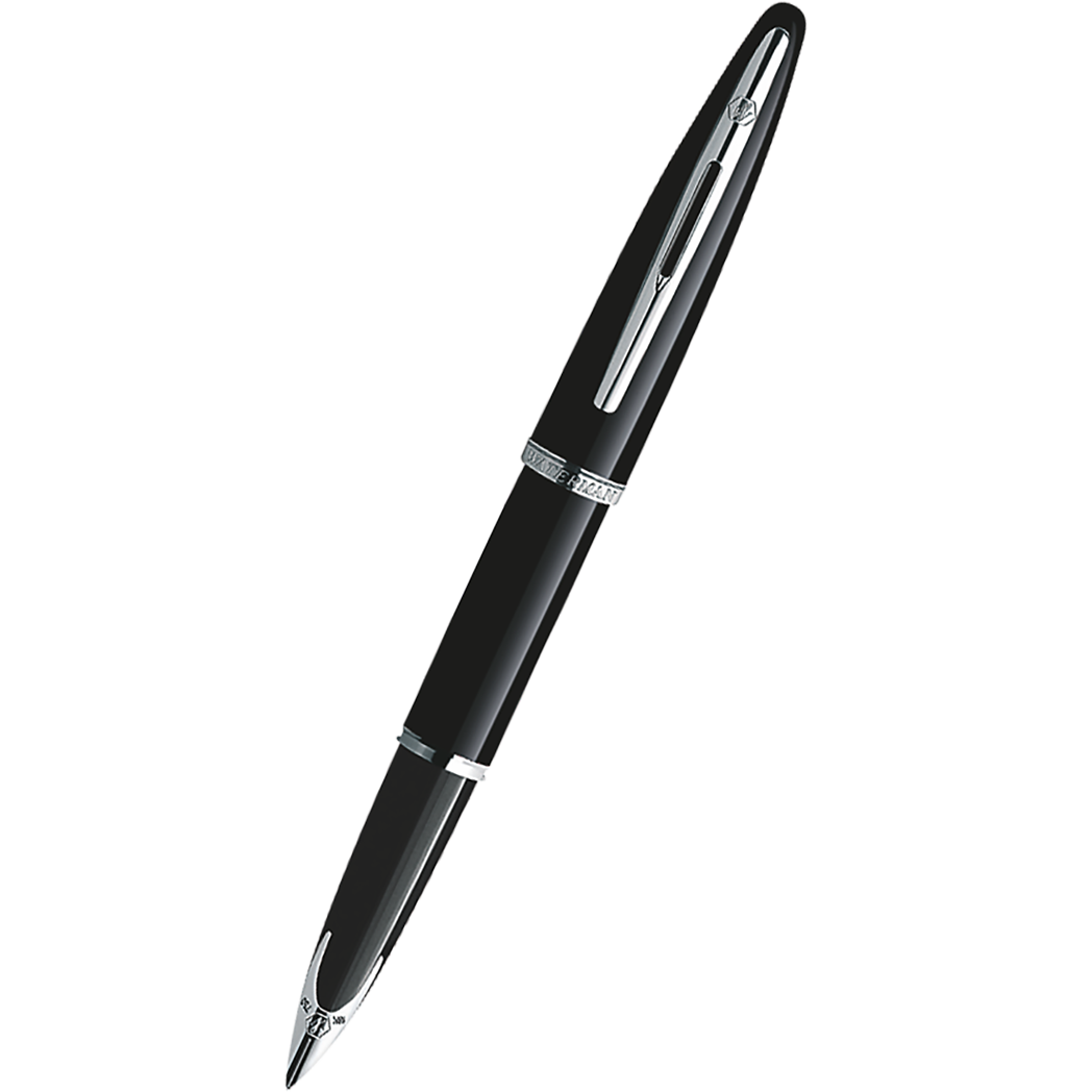 Waterman Carene Black Sea Silver Trim Fountain Pen - Medium-Pen Boutique Ltd