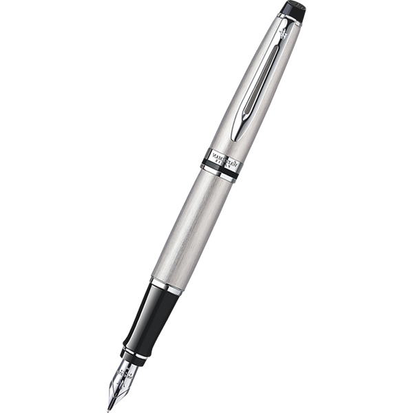 Waterman Expert Stainless Steel Chrome Trim Fountain Pen-Pen Boutique Ltd