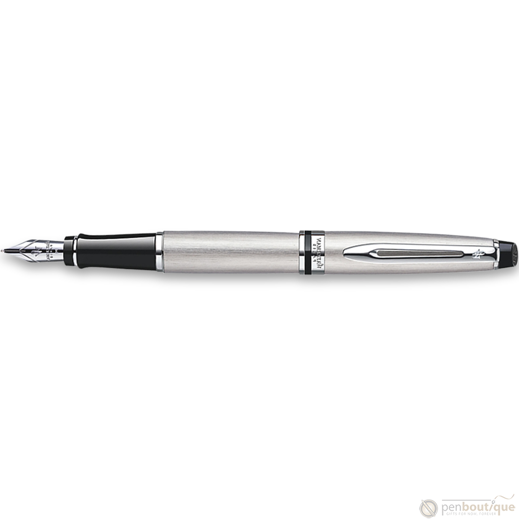 Waterman Expert Stainless Steel Chrome Trim Fountain Pen-Pen Boutique Ltd