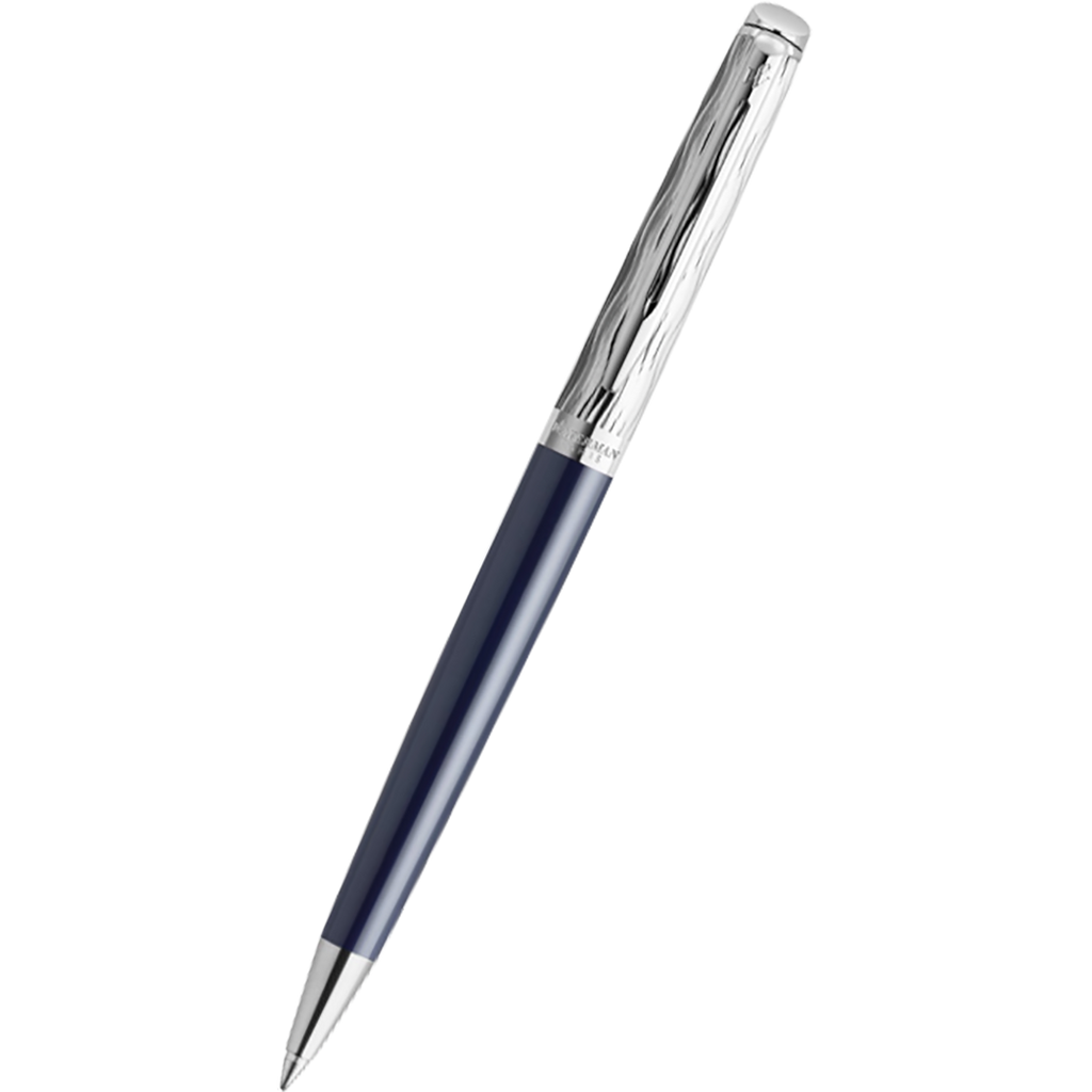 Waterman Hemisphere L’Essence du Bleu Ballpoint Pen - Metal & Blue-Pen Boutique Ltd