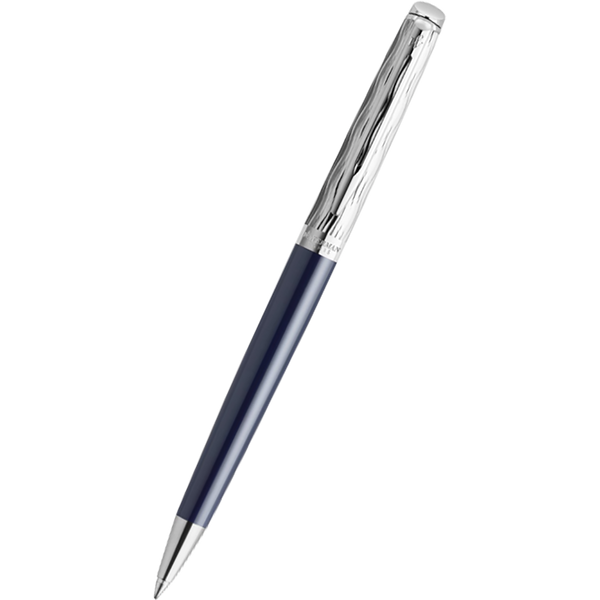 Waterman Hemisphere L’Essence du Bleu Ballpoint Pen - Metal & Blue-Pen Boutique Ltd