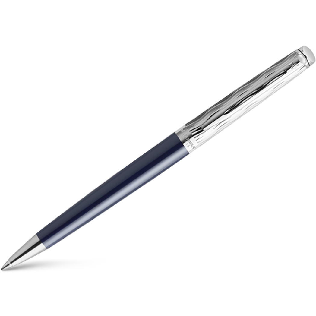 Waterman Hemisphere L’Essence du Bleu Ballpoint Pen - Metal & Blue-Pen Boutique Ltd