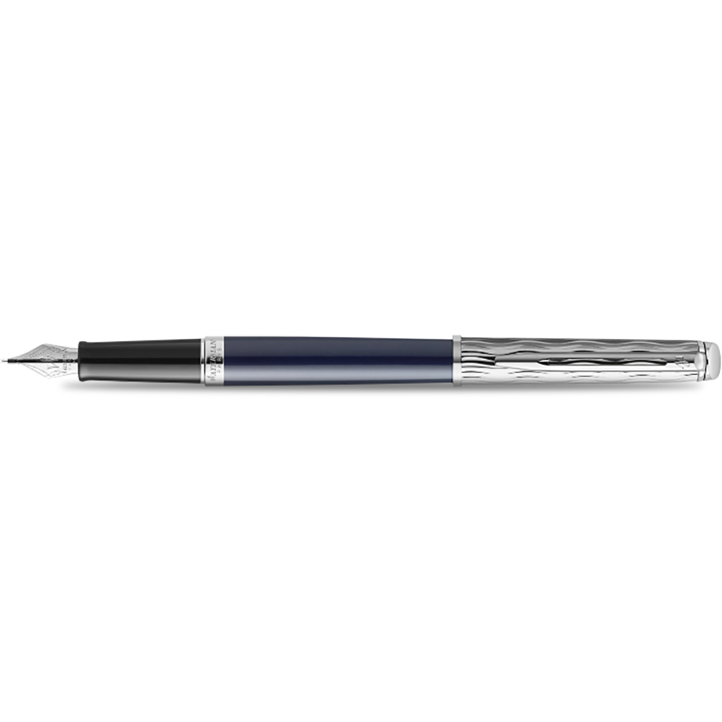 Waterman Hemisphere L’Essence du Bleu Fountain Pen - Metal & Blue-Pen Boutique Ltd