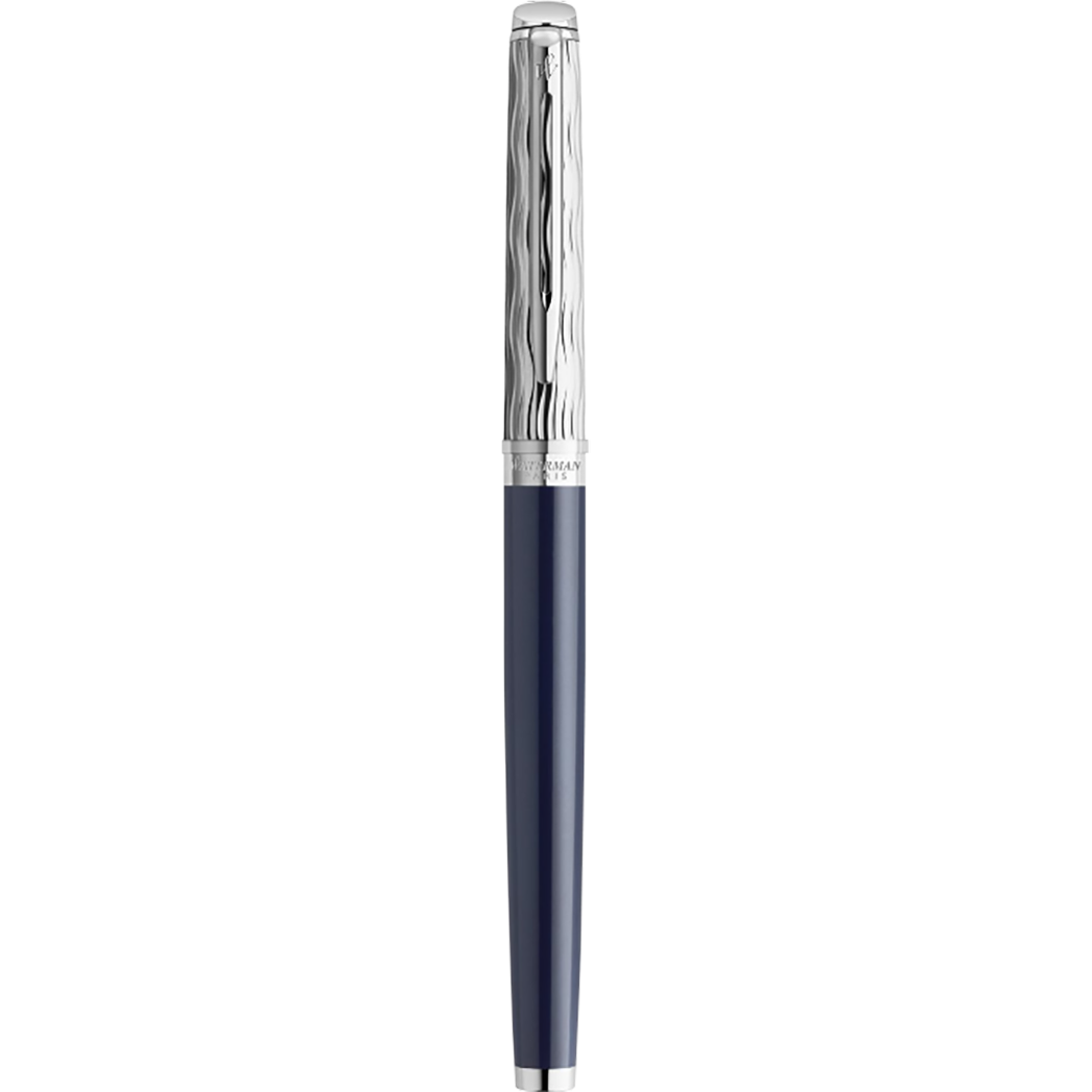 Waterman Hemisphere L’Essence du Bleu Rollerball Pen - Metal & Blue-Pen Boutique Ltd