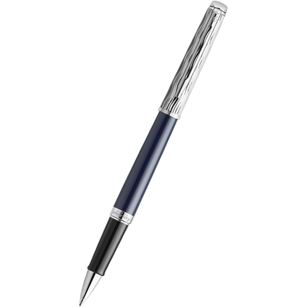 Waterman Hemisphere L’Essence du Bleu Rollerball Pen - Metal & Blue-Pen Boutique Ltd