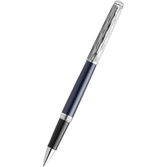 Waterman Hemisphere L’Essence du Bleu Rollerball Pen - Metal & Blue-Pen Boutique Ltd