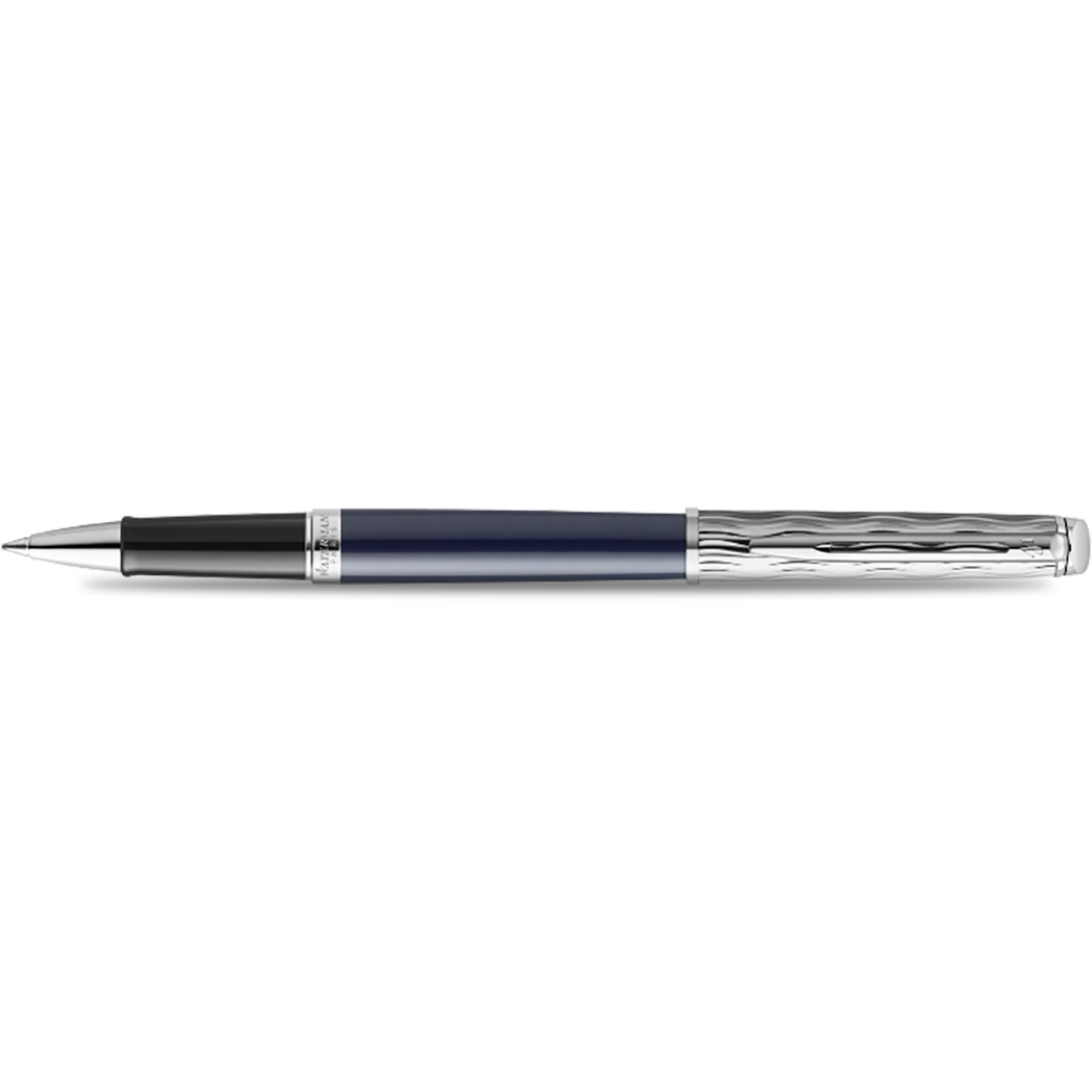 Waterman Hemisphere L’Essence du Bleu Rollerball Pen - Metal & Blue-Pen Boutique Ltd
