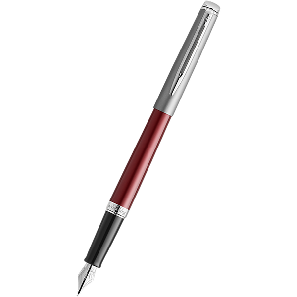 Waterman Hemisphere21 Fountain Pen - Matte Red - Chrome Trim-Pen Boutique Ltd