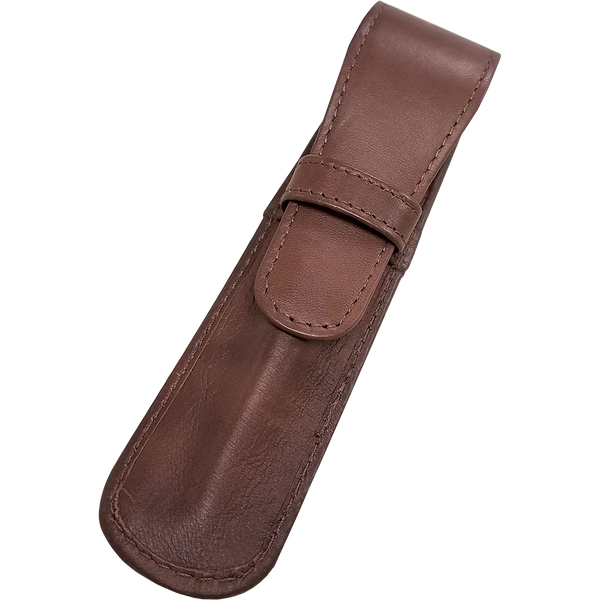 Yak Leather Single Case with Flap - Mocha-Pen Boutique Ltd