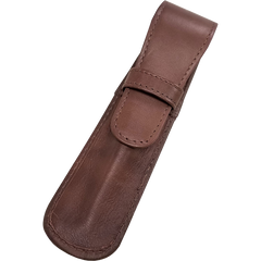 Yak Leather Single Case with Flap - Mocha-Pen Boutique Ltd