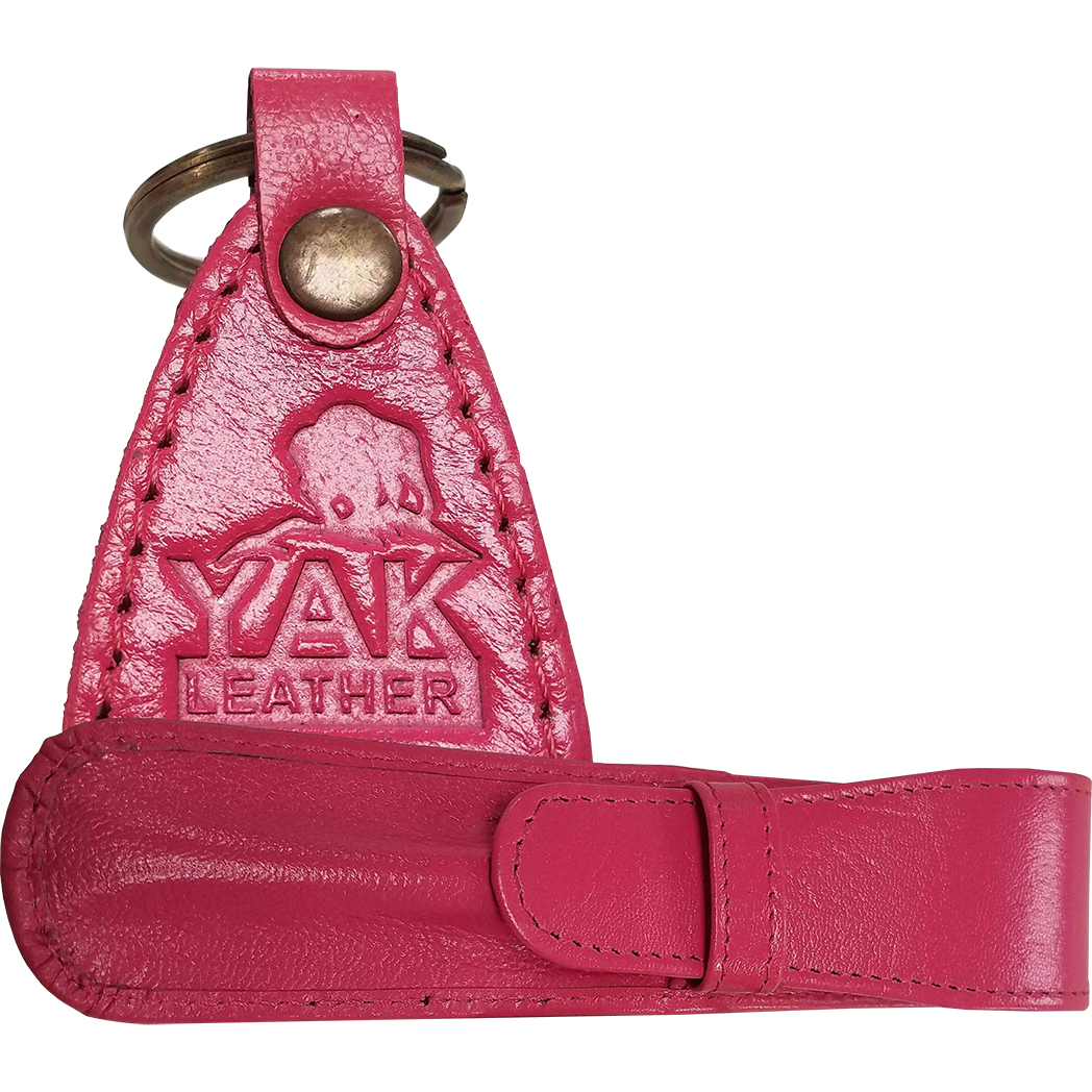 Yak Leather Single Case with Flap - Dragonfruit-Pen Boutique Ltd