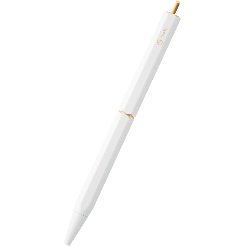 YStudio Brassing Portable Ballpoint Pen - White-Pen Boutique Ltd