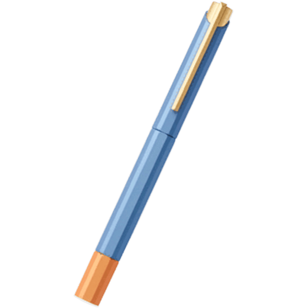 YStudio Bihex Rollerball Pen - Glamour Evolve Blue Gin-Pen Boutique Ltd