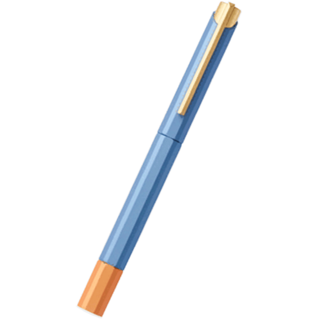YStudio Bihex Rollerball Pen - Glamour Evolve Blue Gin-Pen Boutique Ltd