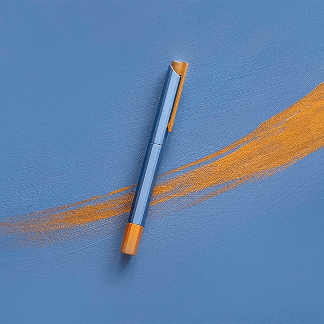 YStudio Bihex Rollerball Pen - Glamour Evolve Blue Gin-Pen Boutique Ltd