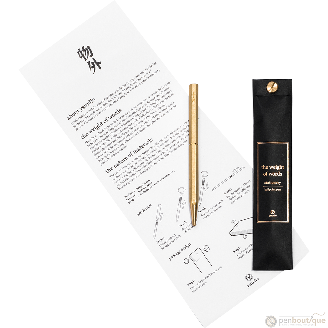 YStudio Classic Ballpoint Pen - Slim-Pen Boutique Ltd