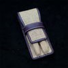 Pen Boutique Yak Leather 2 Pen Jute Cover - Purple-Pen Boutique Ltd