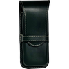 Yak Leather Triple Pen Holder - Green/black-Pen Boutique Ltd