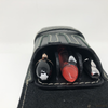 Yak Leather Triple Pen Holder - Green/black-Pen Boutique Ltd
