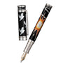 David Oscarson Alfred Bernhard Nobel Fountain Pen - Black Silver w/ Black Barrel-Pen Boutique Ltd