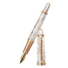 David Oscarson Seaside Fountain Pen - Limited Edition - White Sand/Rose Gold Vermeil-Pen Boutique Ltd