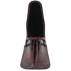 Yak Leather Premium Leather Two Pen Pouch with Flap Brown-Pen Boutique Ltd