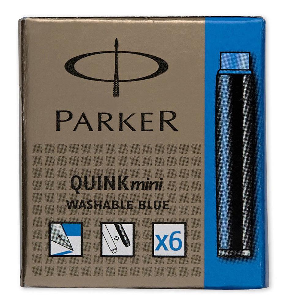 Parker Quink Blue Mini Cartridges-Pen Boutique Ltd