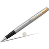 Parker Jotter Fountain Pen - Gold Trim - Stainless Steel-Pen Boutique Ltd