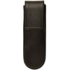 Aston Leather Black Round Bottom Double Pen Box-Pen Boutique Ltd