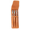 Aston Leather Tan Finger Style Triple Pen Case-Pen Boutique Ltd