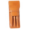 Aston Leather Tan Finger Style Triple Pen Case-Pen Boutique Ltd