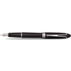 Aurora Ipsilon Deluxe Fountain Pen - Black - Chrome Trim-Pen Boutique Ltd
