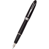 Aurora Ipsilon Deluxe Fountain Pen - Black - Chrome Trim-Pen Boutique Ltd
