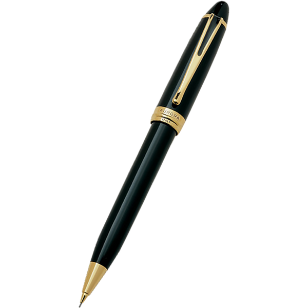 Aurora Ipsilon Deluxe Mechanical Pencil - Black - Gold Trim-Pen Boutique Ltd