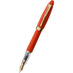Aurora Ipsilon Demo Colors Fountain Pen - Enthusiastic Orange PLUS matching Orange color ink bottle-Pen Boutique Ltd