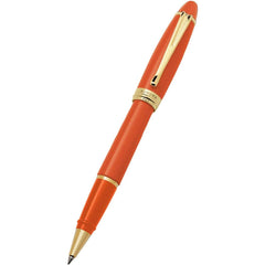 Aurora Ipsilon Rollerball Pen - Seasons - Autumn Orange - Yellow Gold Trim-Pen Boutique Ltd