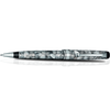 Aurora Optima Auroloide Ballpoint Pen - Nero Perla - Silver Trim-Pen Boutique Ltd