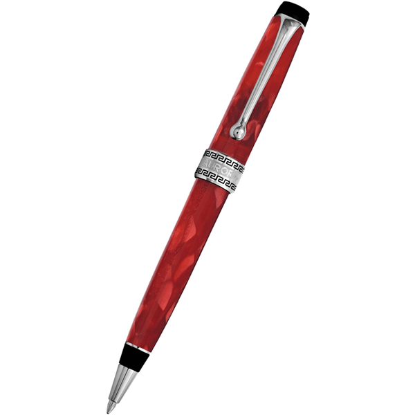 Aurora Optima Auroloide Ballpoint Pen - Rossa - Chrome Trim-Pen Boutique Ltd