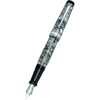 Aurora Optima Auroloide Fountain Pen - Nero Perla - Silver Trim-Pen Boutique Ltd
