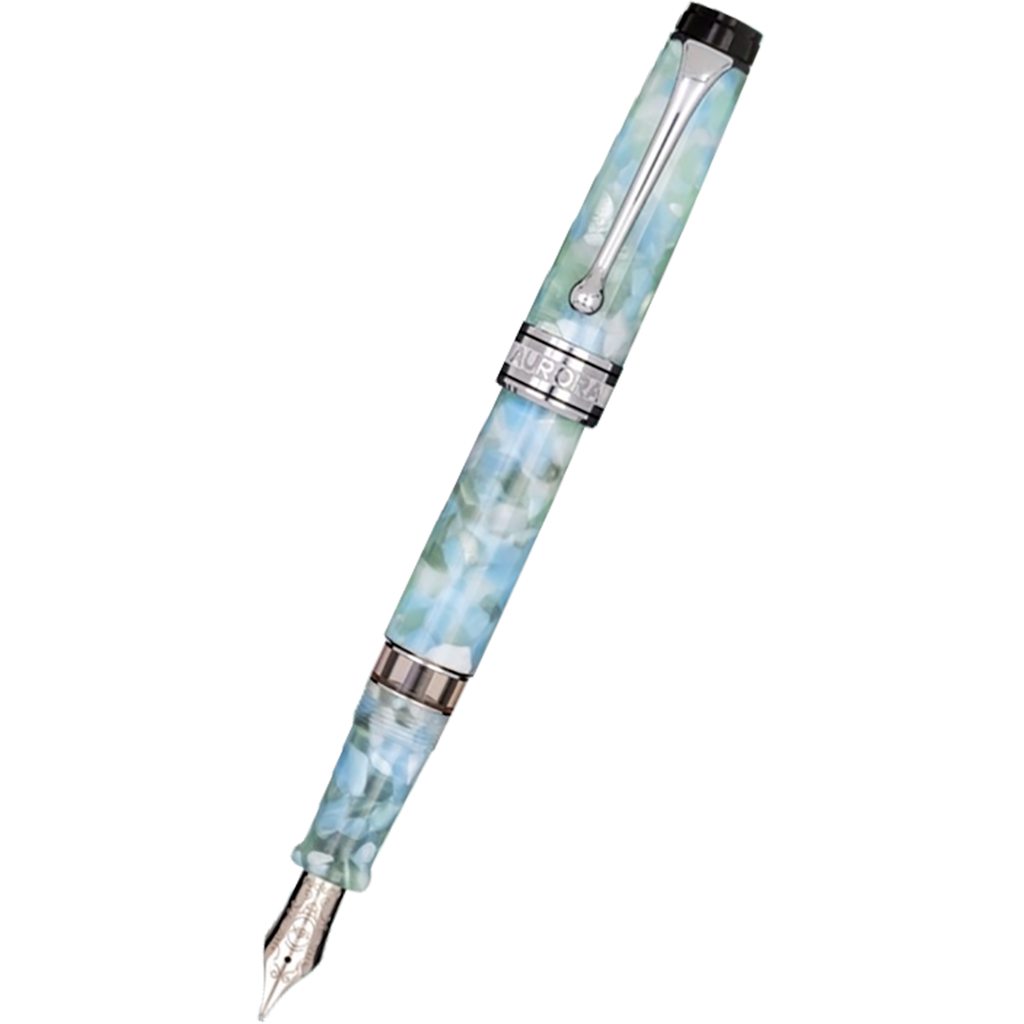 Aurora Optima Fountain Pen - Luce Verde Caleidoscope-Pen Boutique Ltd