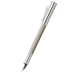 Graf Von Faber Castell Guilloche Cisele Light Gray Fountain Pen-Pen Boutique Ltd