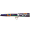David Oscarson 15th Anniversary/American Art Deco Fountain Pen - Translucent Violet with Multi-colored Enamel-Pen Boutique Ltd