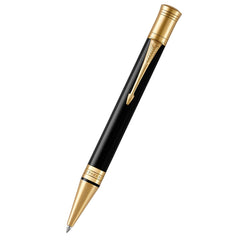 Parker Duofold Classic Black with Gold Trim Ballpoint Pen-Pen Boutique Ltd