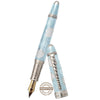 David Oscarson Seaside Fountain Pen - Limited Edition - Aquamarine/White-Pen Boutique Ltd