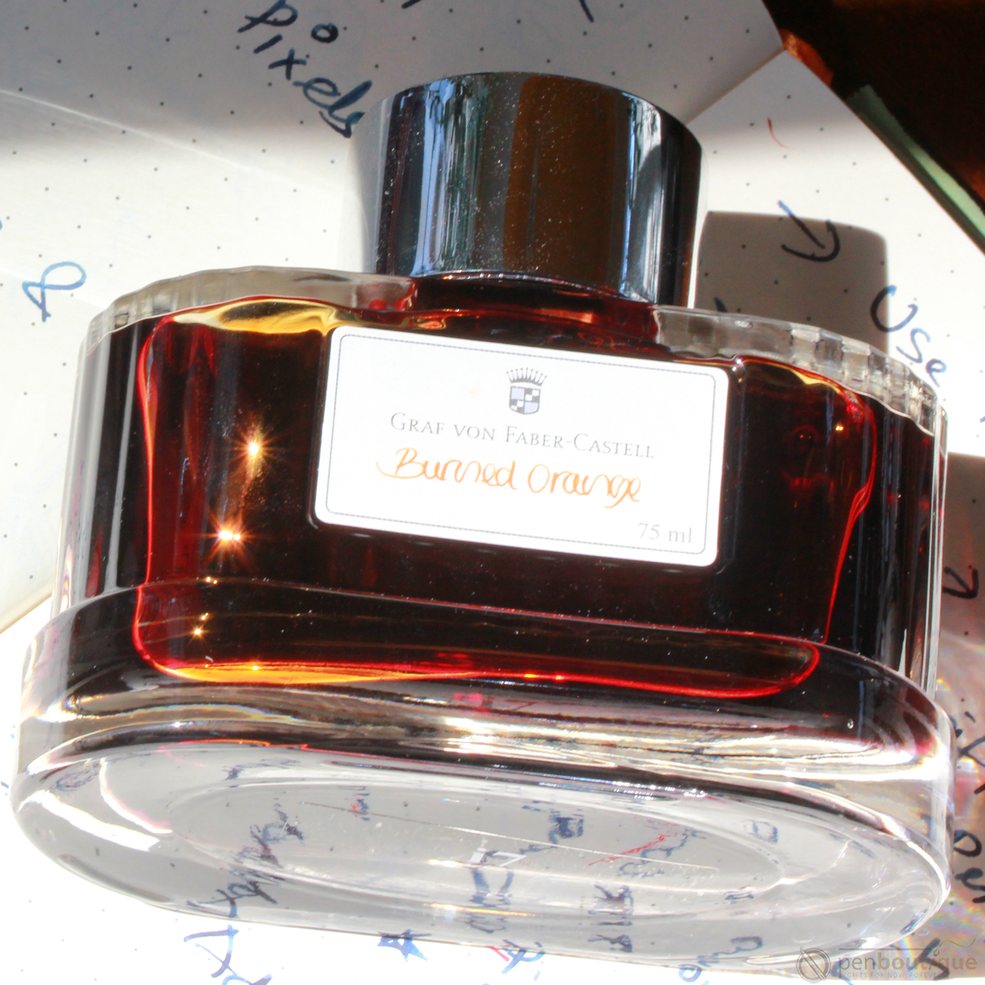 Graf Von Faber-Castell Burned Orange Ink Bottle 75 ml-Pen Boutique Ltd