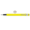 Caran D' Ache 849 Metal Yellow Fluorescent Fountain Pen - Medium Nib-Pen Boutique Ltd